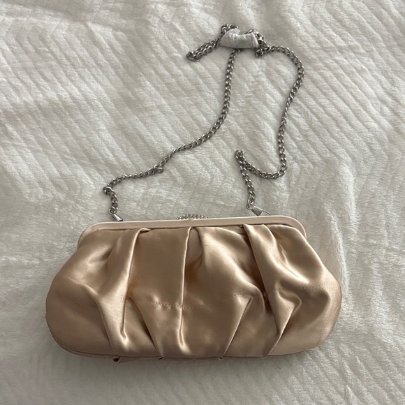 Handbags - Chic Satin Clutch with Chain Strap
